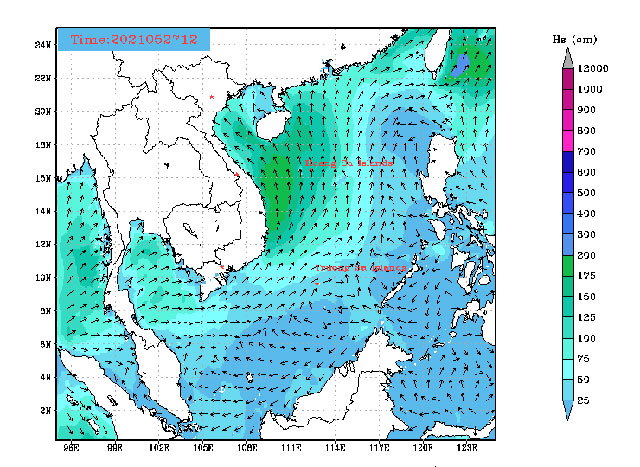 dự báo sóng biển