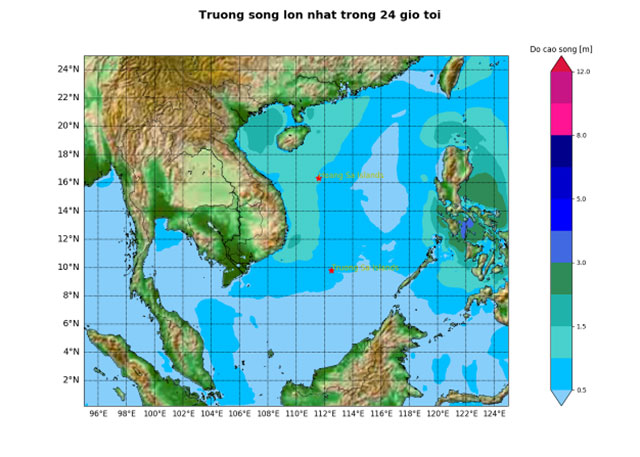 dự báo sóng biển