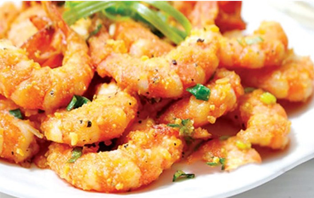 tôm chiên trứng muối